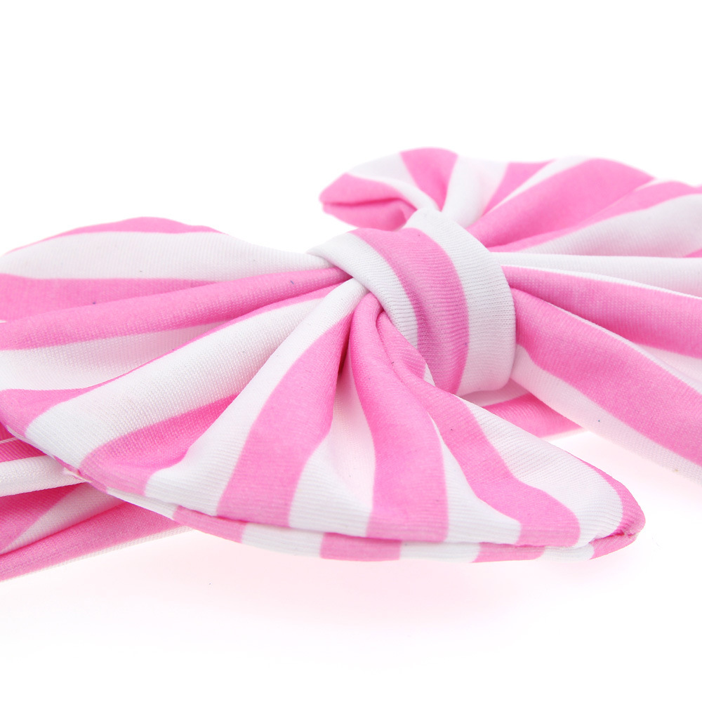 Diadema a rayas para niña pequeña, lazo de tela, sombrero recién nacido, tiara, , turbante de cinta de vendaje