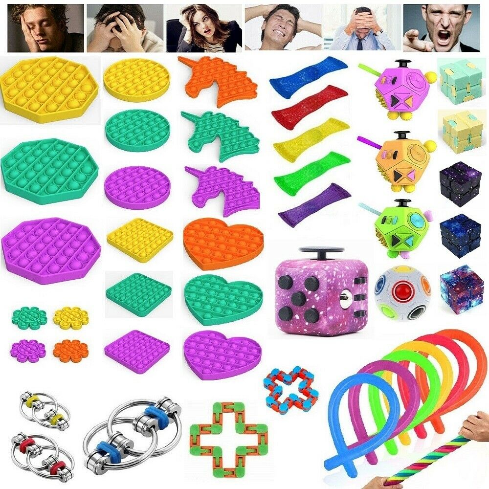 Autisme Adhd Stress Fidget Speelgoed Stress Angst Relief Hand Spinners Polsband Set
