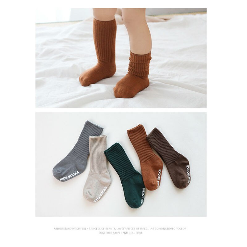 Imcute Baby Jongens Winter Sokken Cartoon Beer Kids Lente Herfst Katoen Geribbelde Houden Warme Vloer Anti-Slip Meisjes sokken