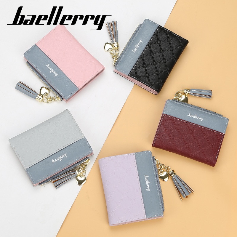 Short Women Wallets Small Slim Top PU Female Wallets Card Holder Female Purse Zipper Cute Wallet For Girl