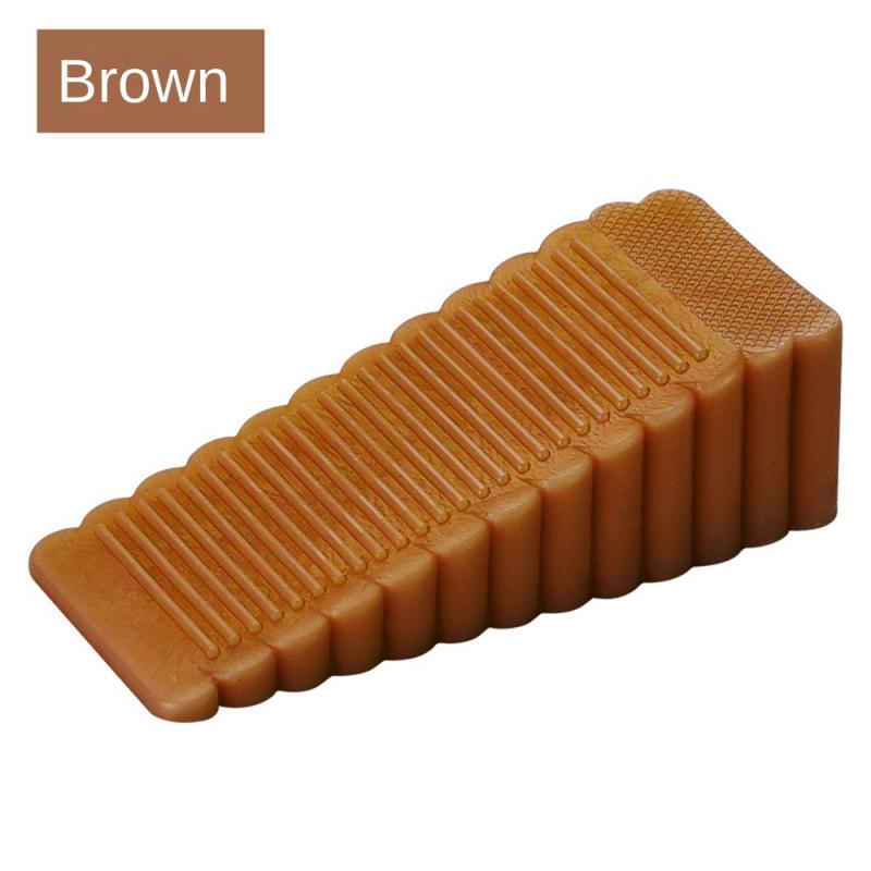 Safety Silicone Door Stop Stoppers Block Wedge Doorstops Door Stopper Home Office Door Rear Retainer Anti-collision Stop: Pink