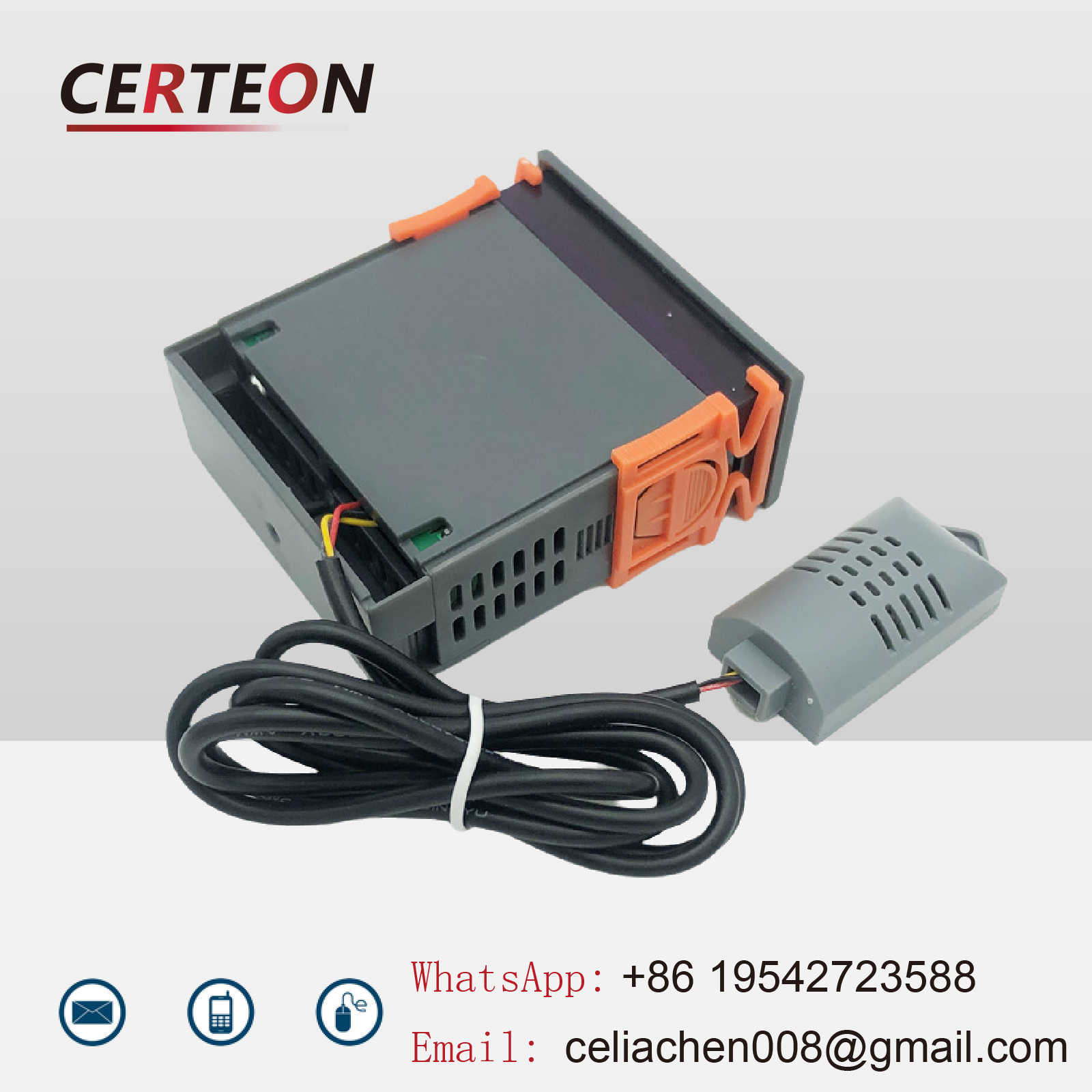 STC-3008/3028 Digital Thermostat Controller Dual Display Dual Relay 12V/24V/220V Temperature Humidity Controller Switch