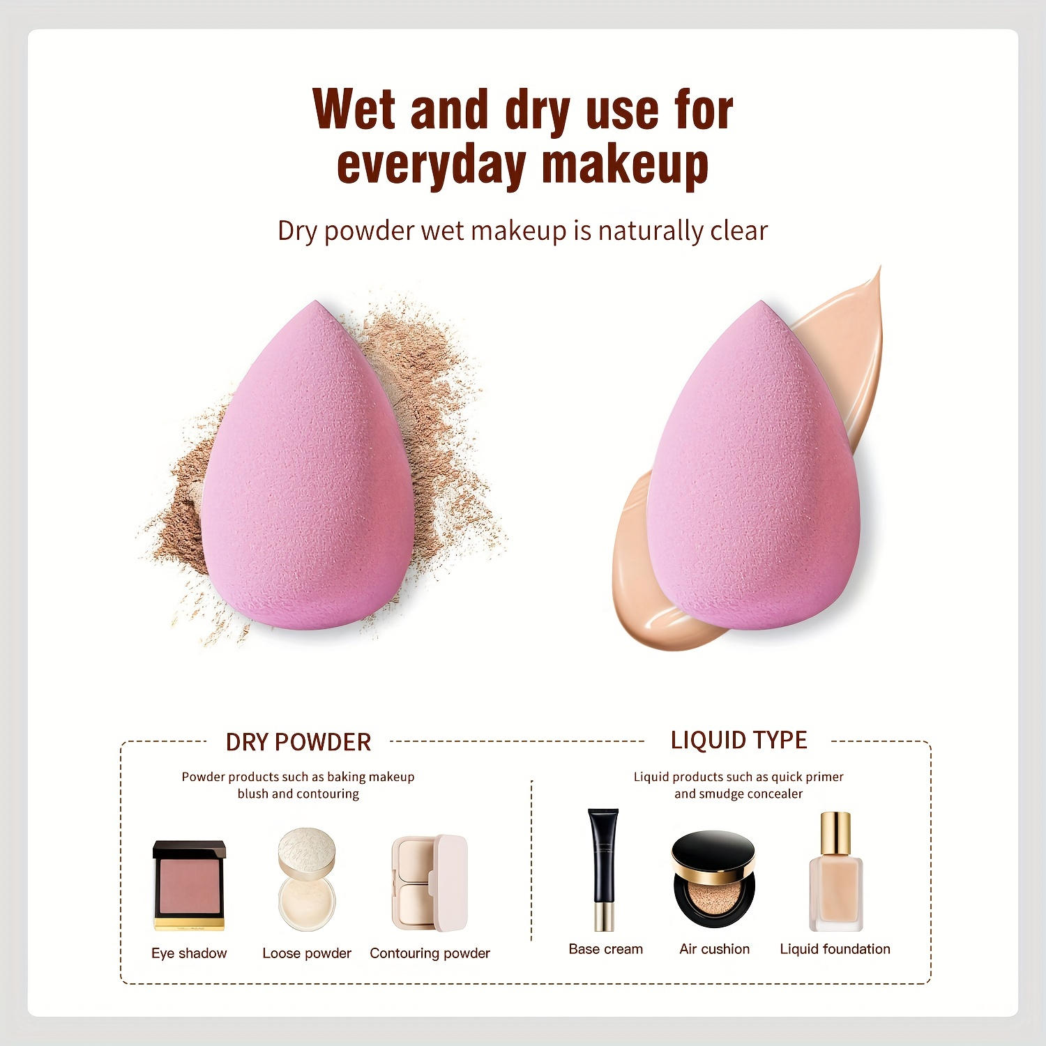 3/4/10 PCS Makeup Sponge Blenders Blending Sponge Foundation Applicator Cosmetic Sponges makeup tools