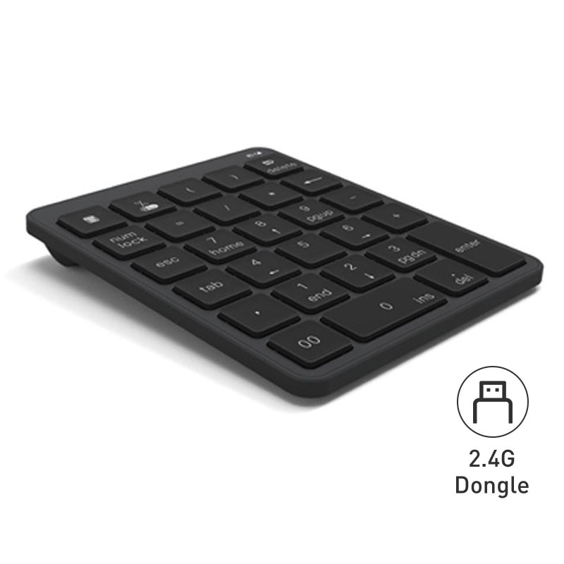 Numeriek Toetsenbord Keyboard 2.4G Draadloze Portable Bluetooth Plastic Case Aaa Batterij Voor Android Windows Laptop Telefoon Tablet: Gray 2.4G version