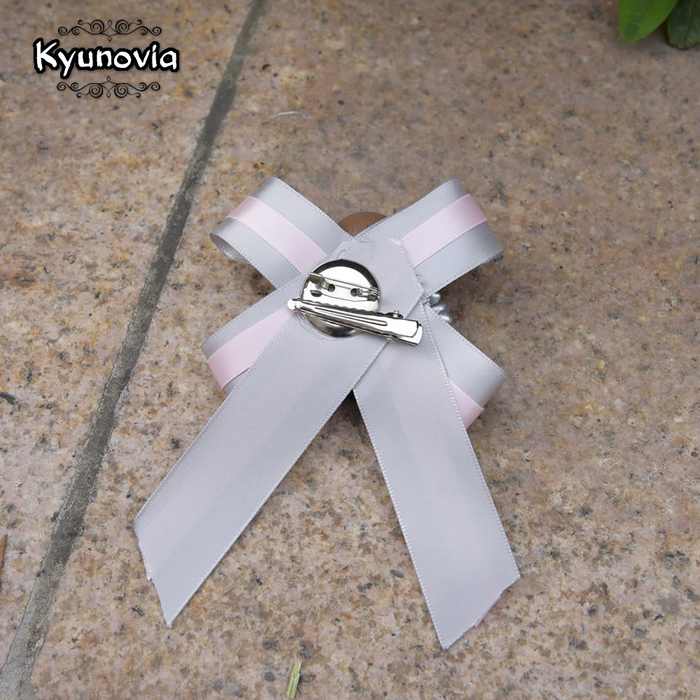 Kyunovia-botonniere de muñeca para boda, novio, ojal, solapa, Pin, pulsera nupcial, accesorios artificiales, ramillete de muñeca, FE79