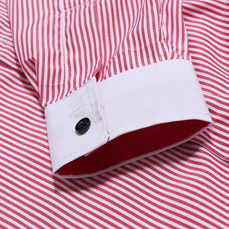 Slim fit check point kraag gestreepte overhemden herenkleding lange mouwen herenoverhemden casual herenoverhemd