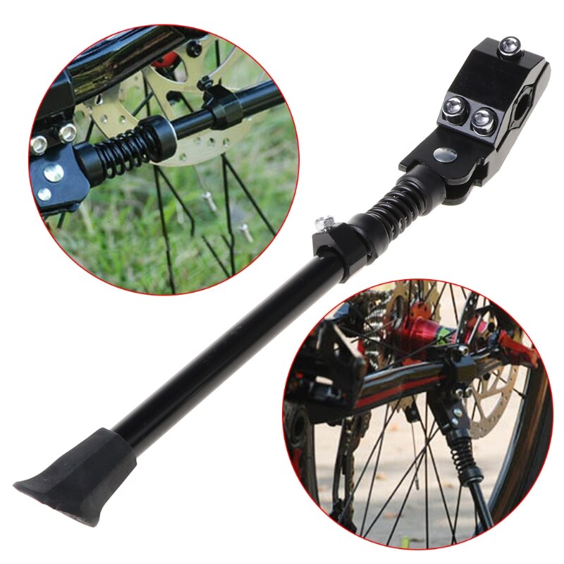 Heavy Duty Adjustable Bicycle Kickstand Mountain Bike MTB Aluminum Alloy Side Rear Kick Stand Parking Support