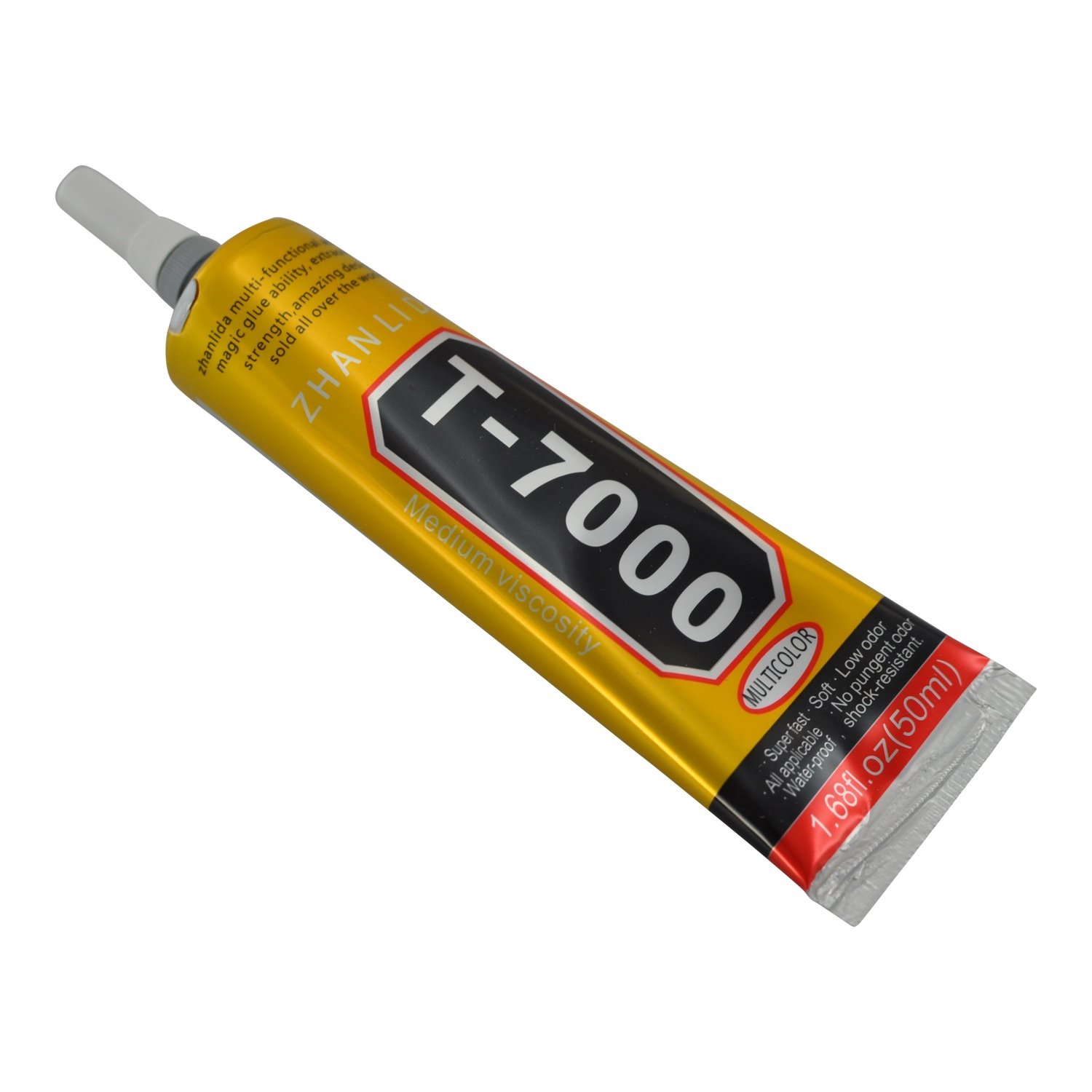 50ml T-7000 Adhesive Glue Multi Use Powerful Epoxy Resin Black Liquid Glue Super Sealant Handset Touch Screen Rack Maintenan