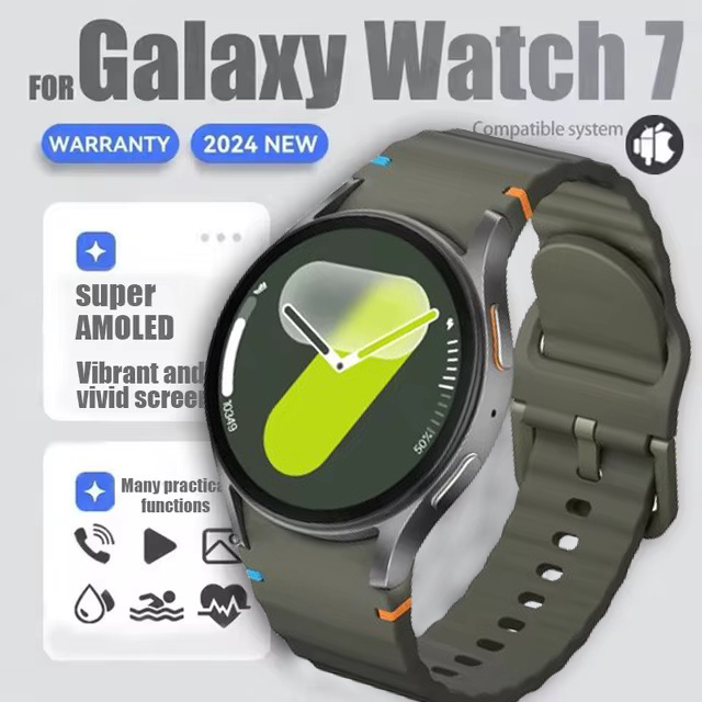Novo relógio 7 bifosensor de tela ultrapequena para atingir monitoramento de saúde preciso smartwatch gps de dupla frequência para ios androide: Verde