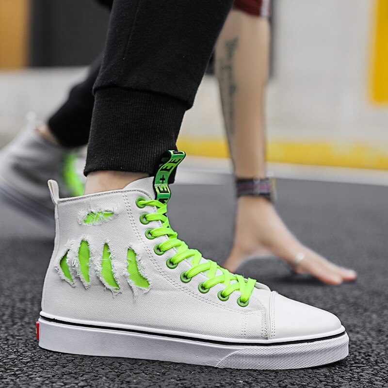 Zomer herenschoenen lichtgewicht ademende canvas schoenen hoge schoenen heren casual getijdenschoenen herfst stoffen schoenen