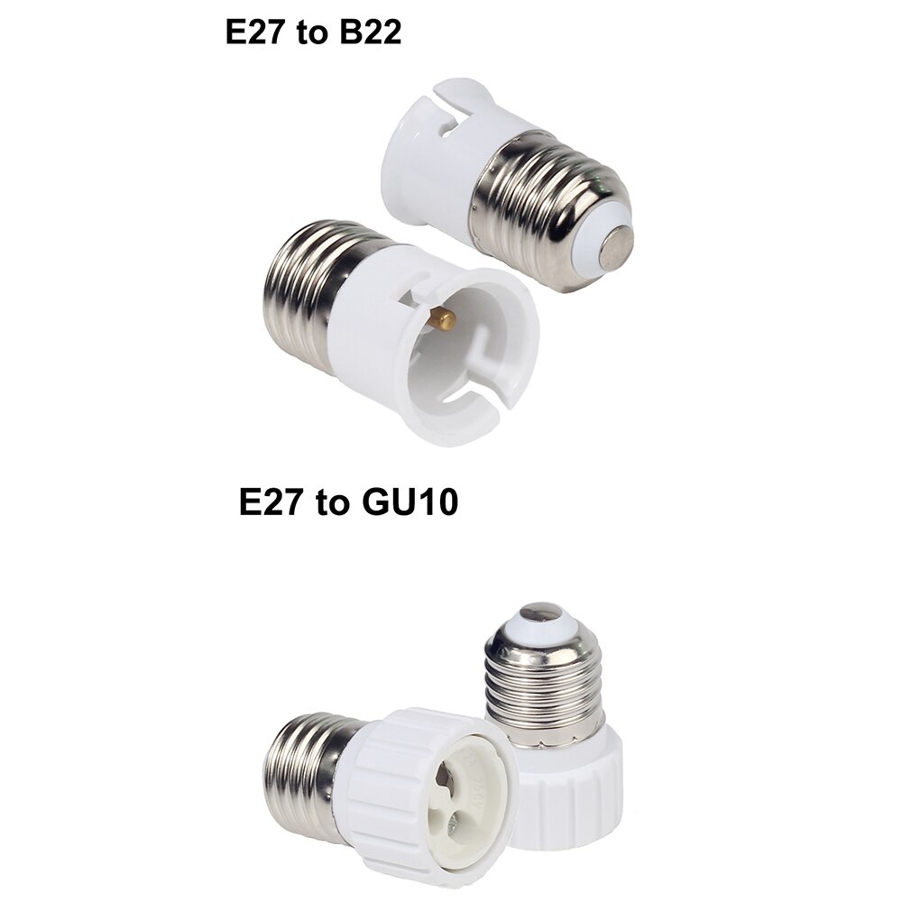 Bulb Converter E27 Male to E12 E14 E40 B22 MR16 G4 G9 GU10 Female Lamp Socket Bulb Base For Indoor Lighting Bulb Extend Adapter