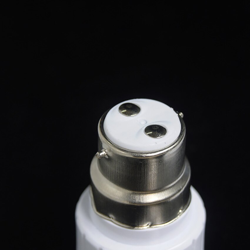 Adaptador de enchufe de luz B22 a E27 convertidor de adaptador de soporte de bombilla de aluminio para lámpara de bombilla LED, PC Shell