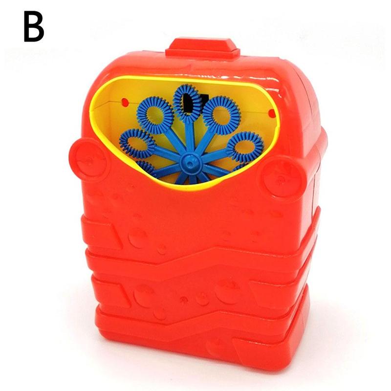 Draagbare Bubble Machine Kinderen Kids Interessante Outdoor Speelgoed Kleurrijke Bellen Verjaardagsfeestjes Speeltuinen Speelgoed: B