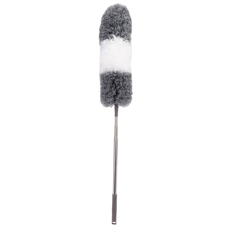 Microfiber Duster with Extra Long 100 Inch Extension Pole and Bendable Head Washable Cleaning Tool Duster for Cleaning Ceiling F