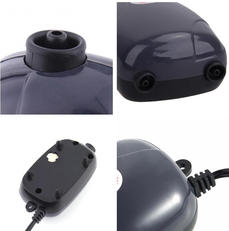 220v 3w 5w akvarieluftpump akvarium mini luftkompressor enkel dubbelutlopp syrepump akvarietillbehör för fisk