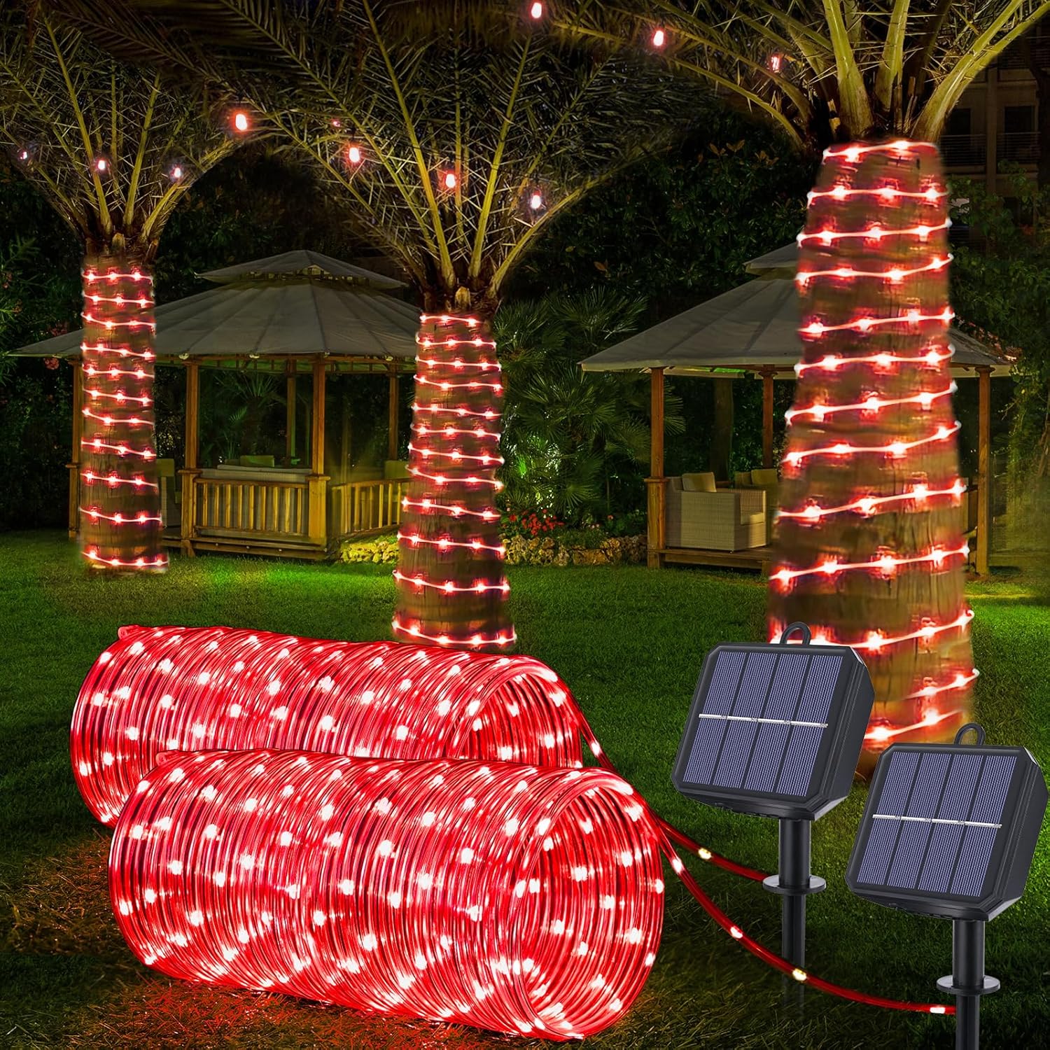 1 Packung Solar--Lichterkette, Solar--LED-Licht... – Grandado
