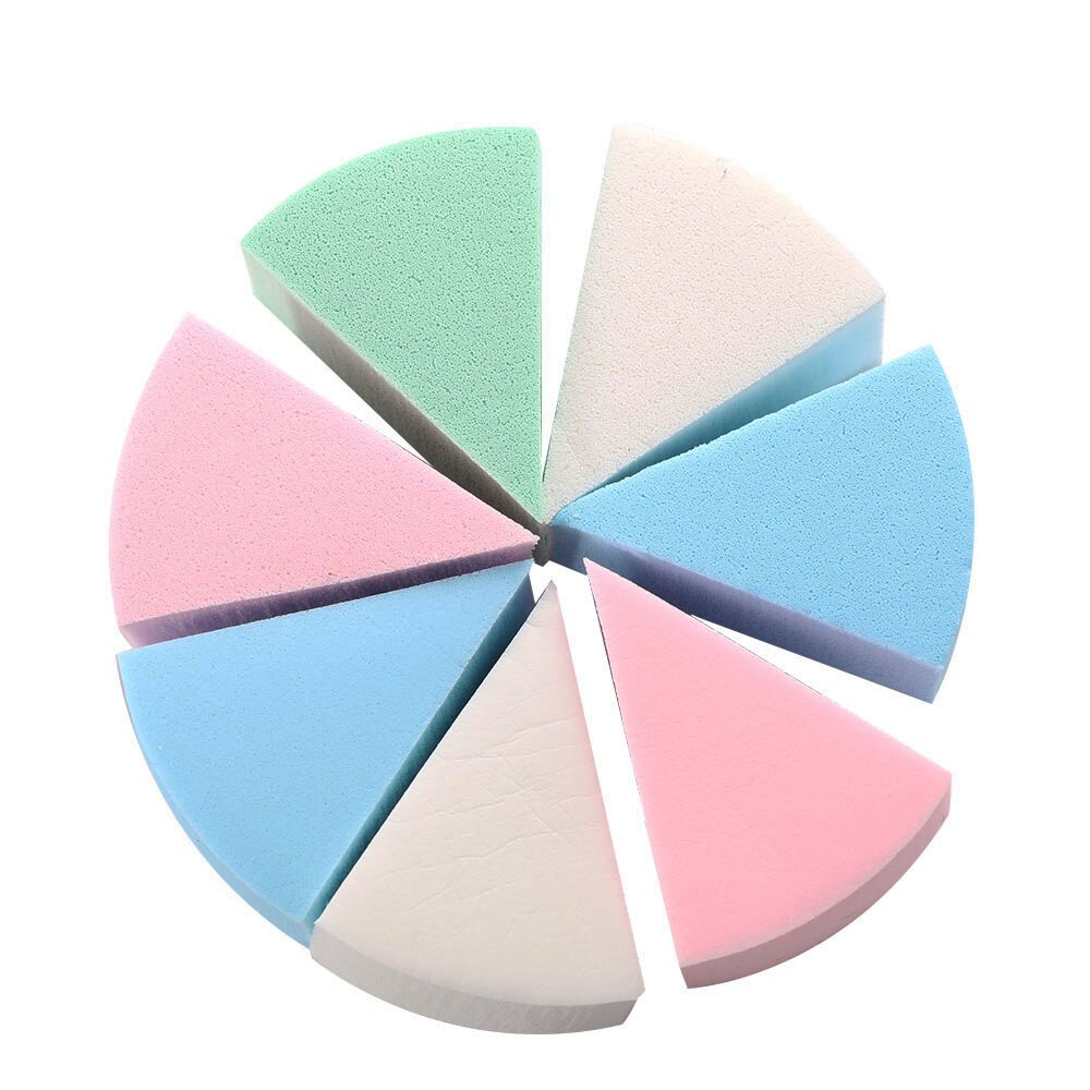 8 stk makeup foundation svamp sminke kosmetisk puffpulver glatt skjønnhet kosmetisk sminke svamp skjønnhetsverktøy