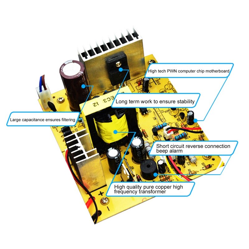 12/24V Automatic Car Battery Charging Units for Motorcycle Smart Repair Quick Battery Charger Intelligent Pulse Repairing