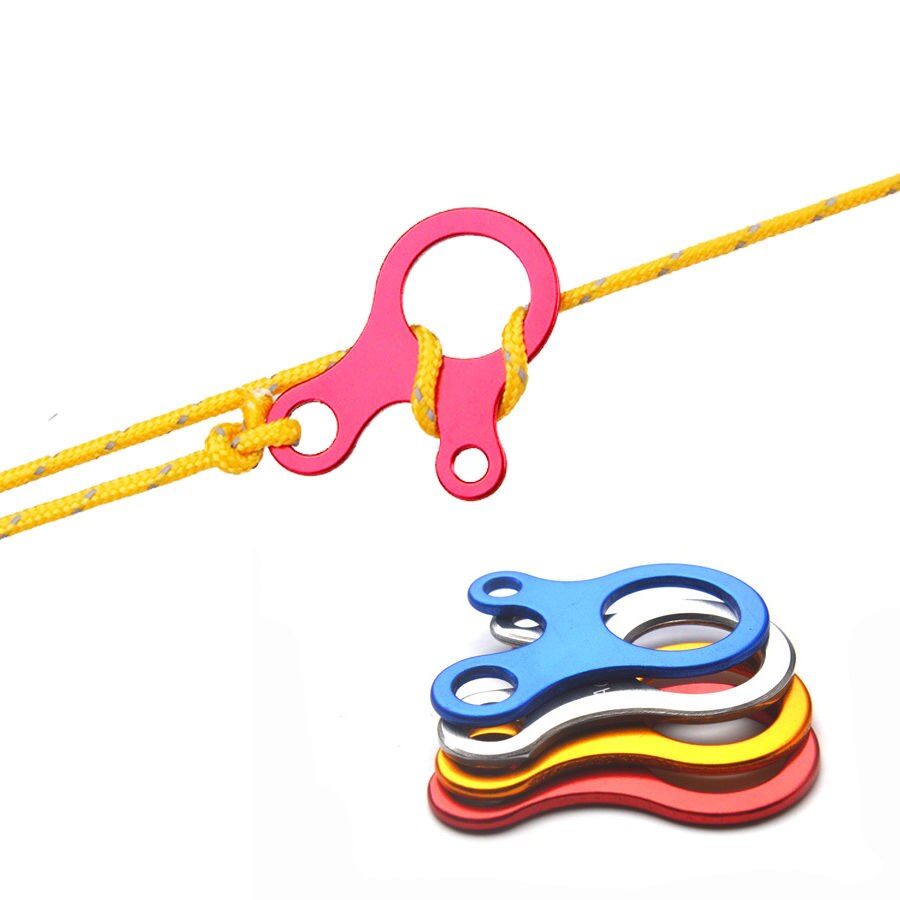 ShineTrip 4 pièces Camping tente cordon corde attache Guy ligne coureur ajusteur mousqueton crochet cintre tendeur vent corde bouchon