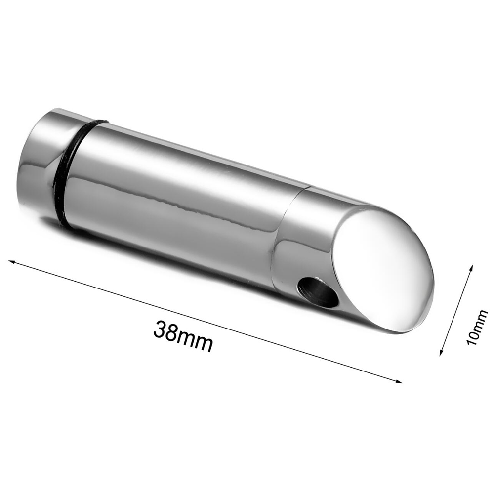 Roestvrij stalen cilinder ketting ashouder urn aandenken hanger crematie gedenkteken sieraden