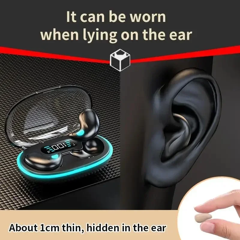 Original X55 Wireless Sleep Earphone Noise Reduction Invisible Earphone Sleeping Headset Bluetooth Sport Headphones Earbuds