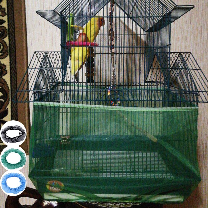 Coperture per gabbia per uccelli in maglia di nylon reti per gabbia per uccelli in pappagallo a rete per animali domestici pappagalli rete facile pulizia animali domestici forniture decorazione