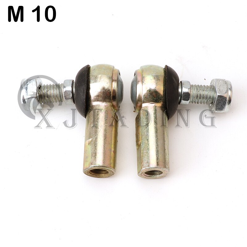 1 paar M8/M10 Spurstangenkopf Bausätze Kugelgelenk passen Für China 49CC 50CC Elektrische Mini ATV Gehen kart Kart Buggy Quads Fahrrad Teile: Weiß