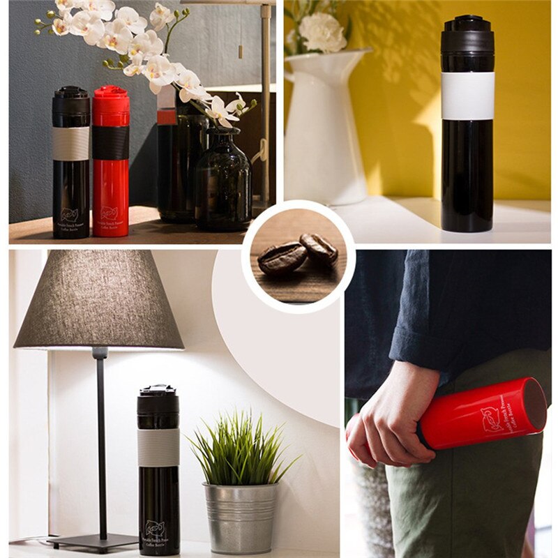 Espresso Coffee Machine Manual Coffee Maker Portable Handheld Pressure Coffee Maker for Home Traveller