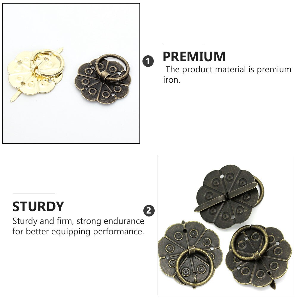 40 sztuk retro uchwyty robić szuflad okucia meblowe klasyczny gałki robić komody (brąz)