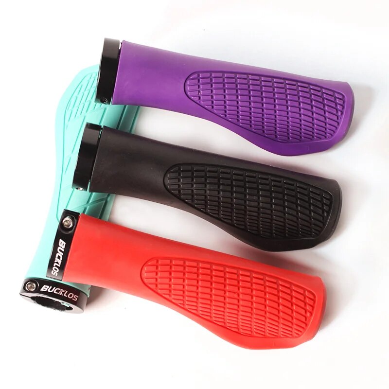 BUCKLOS Bicycle Handlebar Grip Ruber Bike Handle Bar Grips Shock Absorbing Lockable MTB Cuffs Cycling Accessories