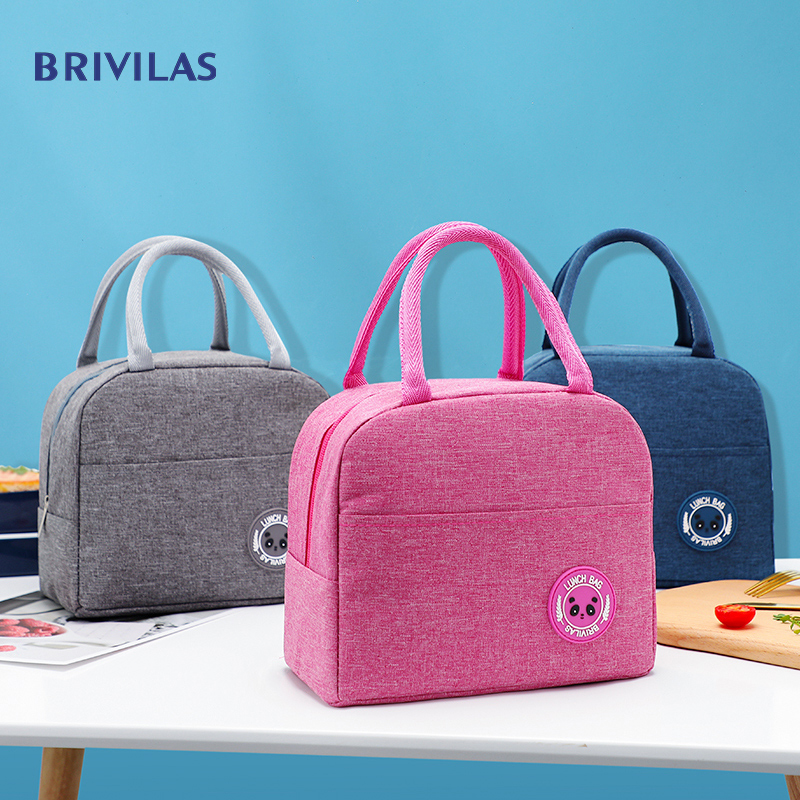 Brivilas cation – sac à lunch pour femmes, portable, étanche, fermeture éclair, boîte à déjeuner pour étudiant, sac isotherme pour bureau, pique-nique à l'école, à la