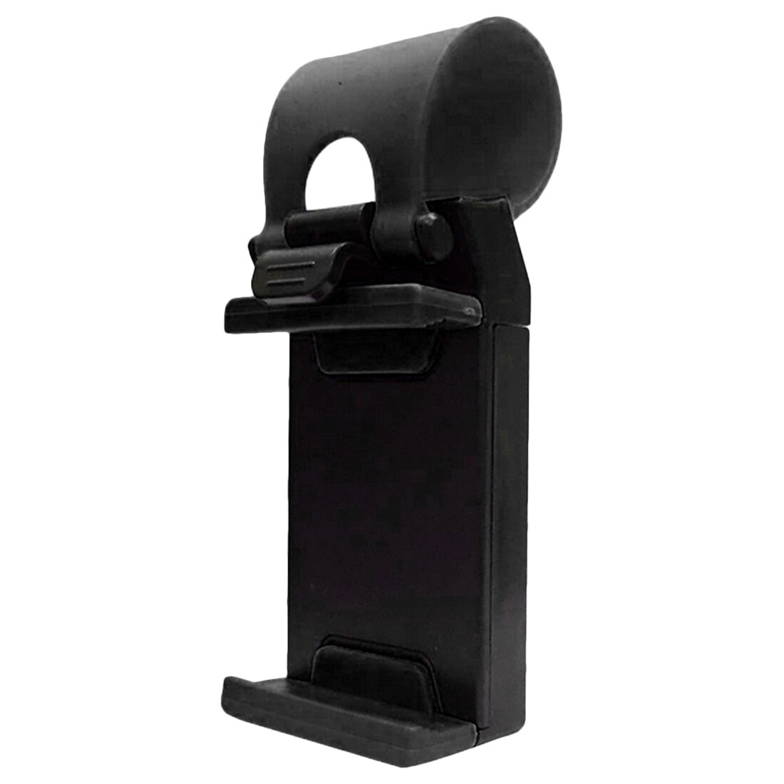 Universal Hands Free Mobile Phone Holder Mount Clip Buckle Socket On Car Bicycle Steering Wheel For Phone GPS vehicle electronic: Black