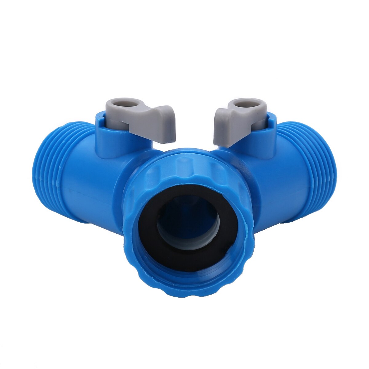 Y-type 3- weg slangadapters met kliksysteem voor dubbele afsluitkleppen, kraanaansluiting voor tuinirrigatiegereedschap
