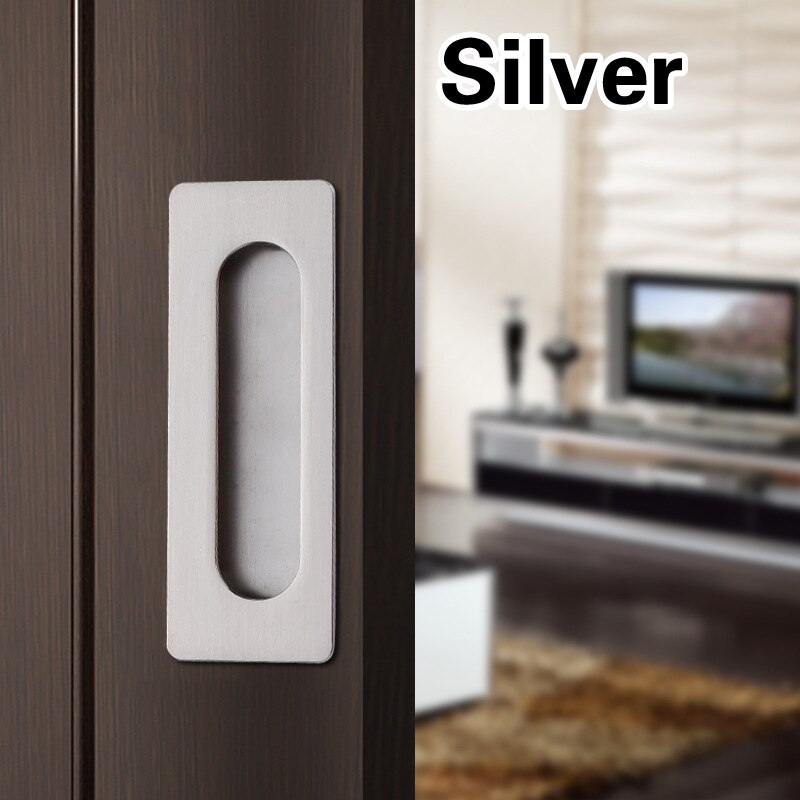1pc Embedded Sliding Door Handles Hidden Invisible Cupboard Wardrobe Cabinet Push / Pull Handles Door Hardware: 14