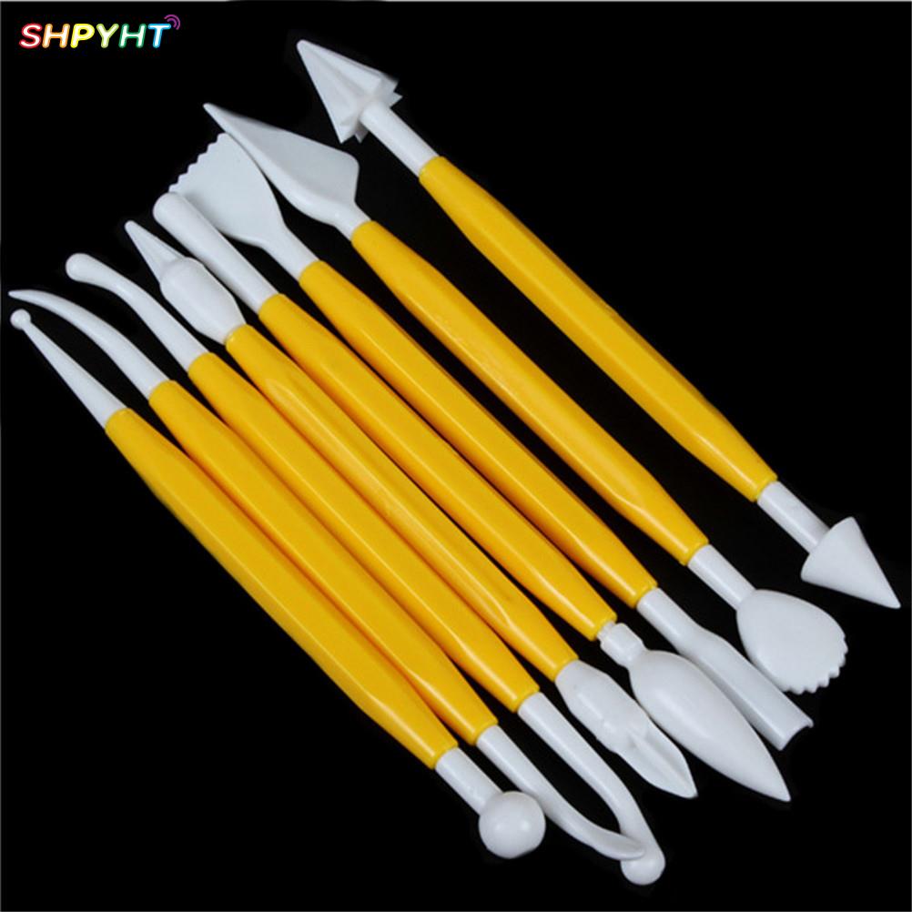 8 Stks/set Plastic Klei Beeldhouwen Set Polyform Sculpey Gereedschap Set Voor Vormgeven Klei Playdough Gereedschap Polymeer Klei Gereedschap