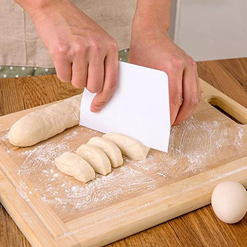Espátula de pasteles de plástico, cortadores facetados, herramienta de cocina y hogar, Sección de pastelería, herramientas de cocción y cuchillos, espátulas con borde liso, cortadores