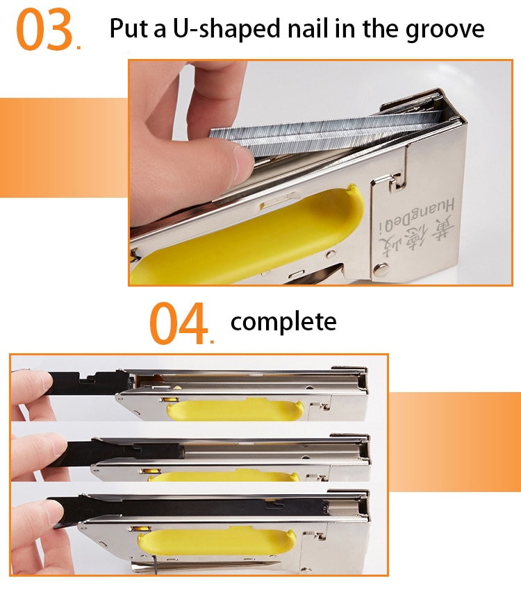 Handmatig Gereedschap Voor Stretch Fotolijst Brancard Gun Drie Stuk, gratis Van Een Doos U-Vormige Nagel