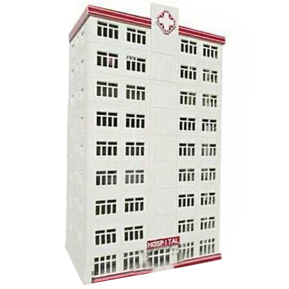 1:150 N Scale Sand Table Decoration DIY Assembly Model Hospital Building