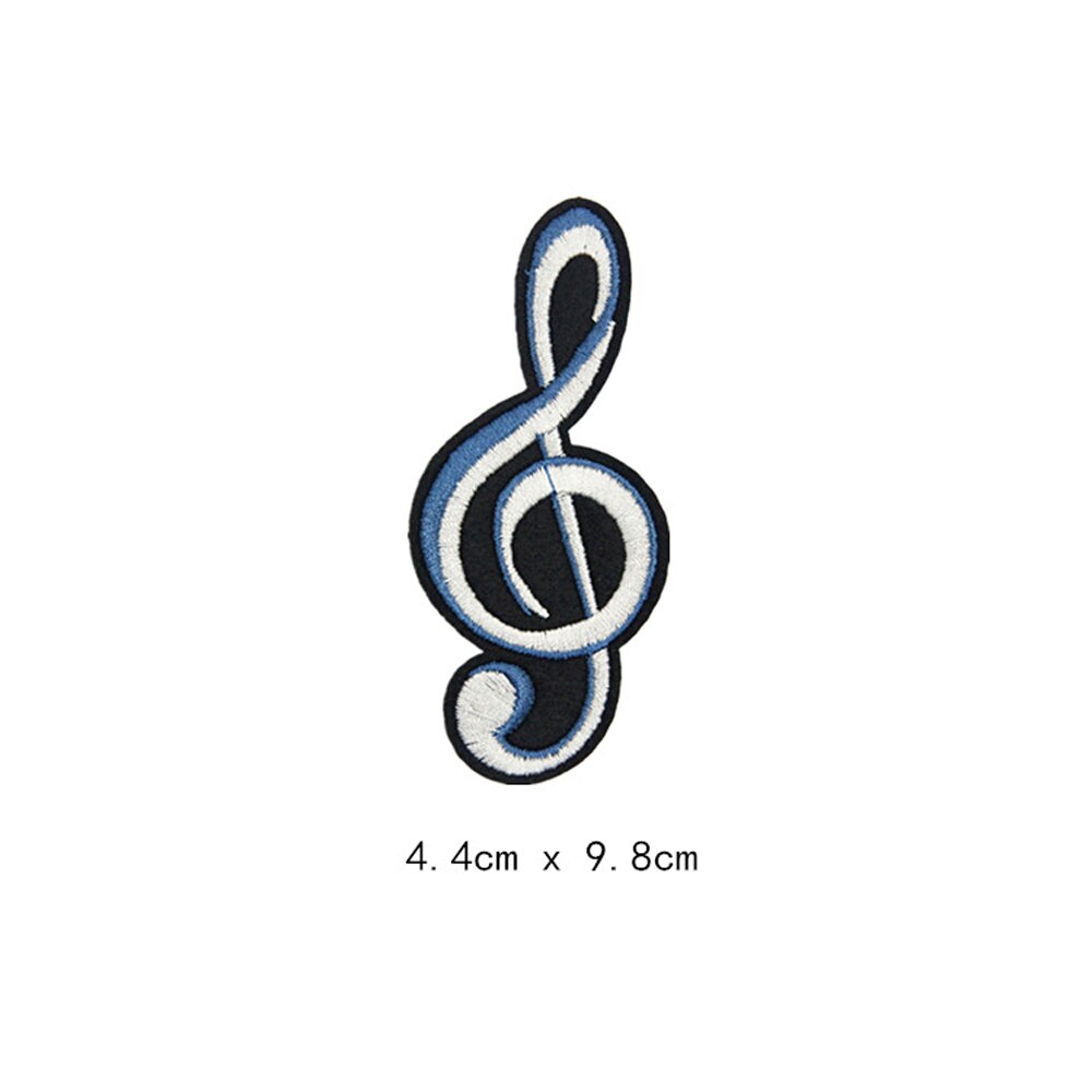 Muziek Gitaar Note Headset Patches Cap Schoen Ijzer Op Geborduurde Applicaties DIY Kleding Accessoires Patch Kleding Stof Badges