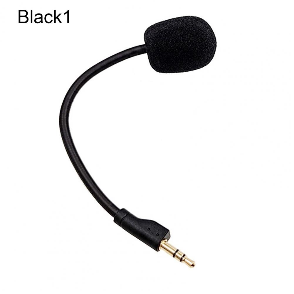 Replacement Game Mic Boom 3.5mm Microphone for Logitech G Pro X for Steelseies E-Sports Game Headset Gaming Headphones Mic: Black1