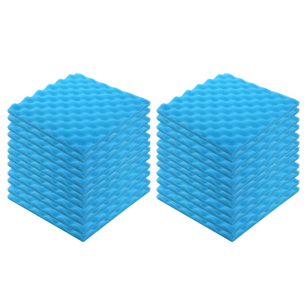 24pcs Acoustic Foams Soundproof Foam Panels for Recording Video Room Sound Noise Insulation Absorption Sponge Wall Deadening