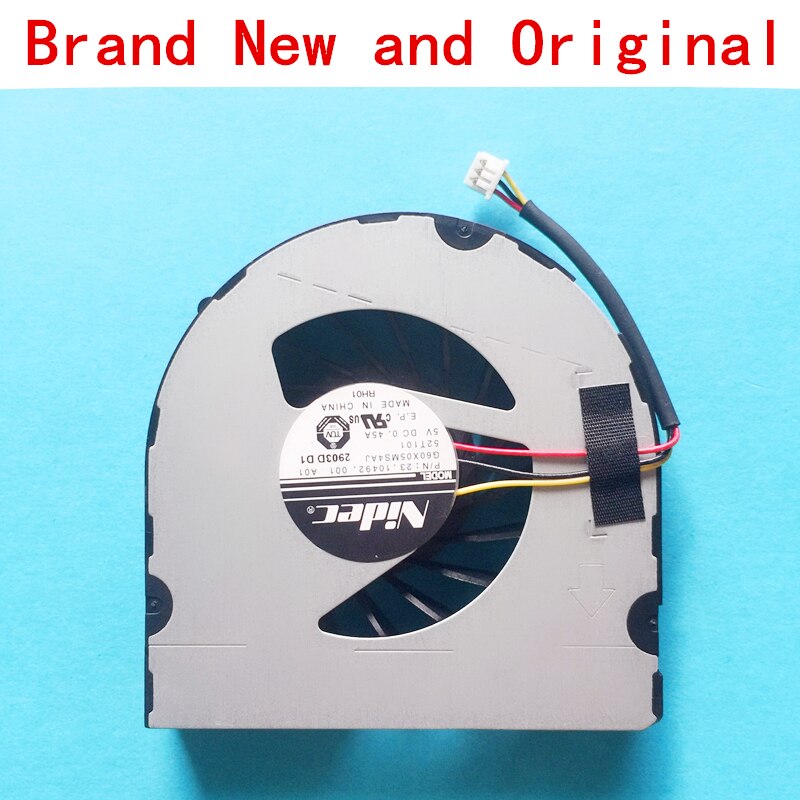 Nueva computadora portátil CPU GPU ventilador de refrigeración refrigerador radiador para Dell VOSTRO 1440 1450 v1450 NIDEC P/N 23.10492.001 G60X05MS4AJ 52T101 FAN