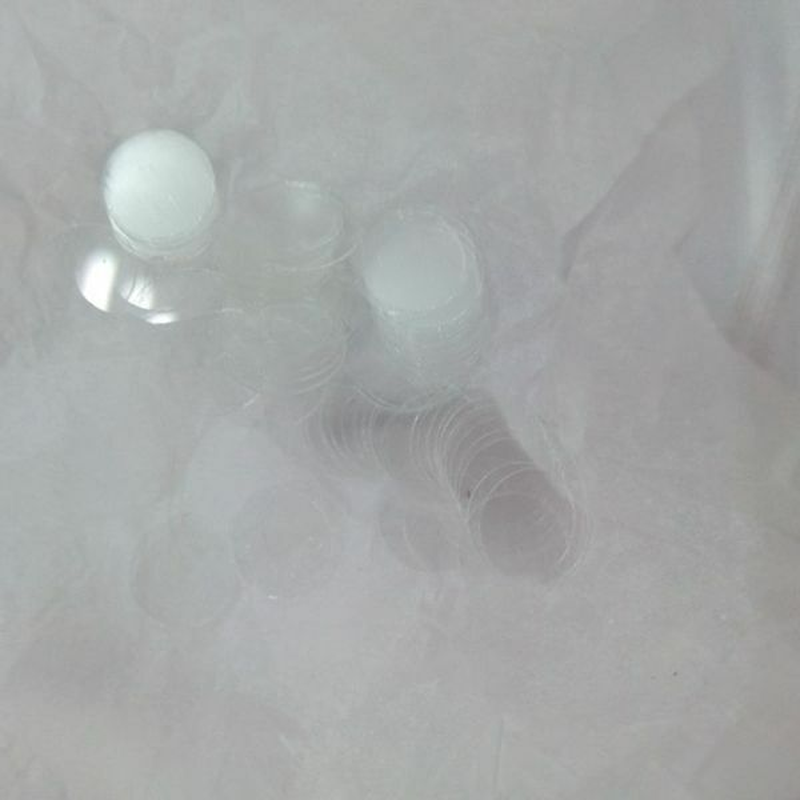 100pcs Large Glass Circular Coverslip Slides Transparent Cover Slide Slips Round Blank Slides Microscope Optical Instrument