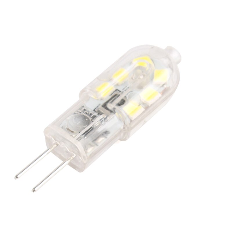 2pc g4 12v 2835 smd pære silikon krystall lampe 220v 3w dimbare cob led lys canbus super lyssterk myk energispare