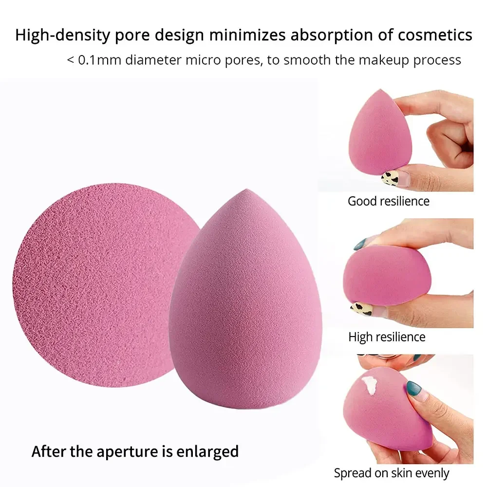4/8 Uds esponja de maquillaje juego de licuadora huevo de belleza esponja cosmética esponjas de base suave esponja de polvo mujeres maquillaje herramientas de belleza