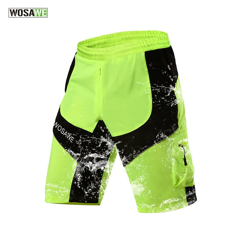 Mænd plus size bjergshorts cykelcykling åndbare vandtætte kort mountainbike løs sport udendørs cykelshorts