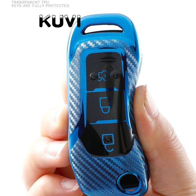 TPU Key Fob Cover Case For Ford F150 Kuga FOCUS 3 Mondeo Everest Fiesta Mustang Fecosport Edge Fusion 3-Buttons Flip Remote Key
