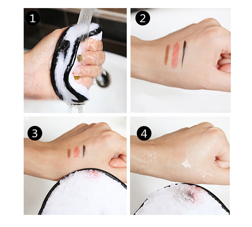 1 PC/3 PCS Make-up Entferner Gesunde Haut Mikrofaser Tuch Pads Entferner Handtuch Gesicht Reinigung Make-Up Faul Reinigung pulver Puff