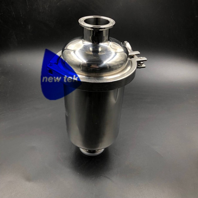Short 1.5inch Tri Clamp Inline Wort Strainer with 102mm Body Tri Clover