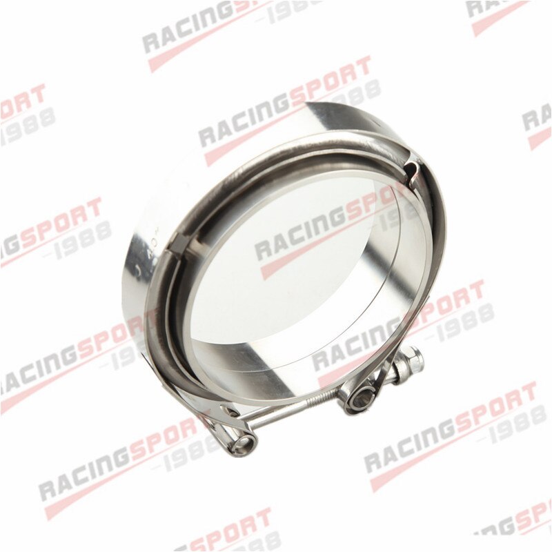 3.5" V-Band Vband Clamp CNC Stainless Steel Flange Flanges Kit Turbo